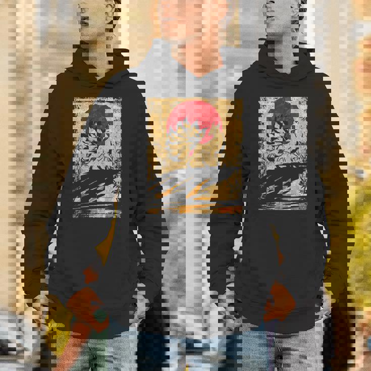 九尾の狐 日本のレトロアート パーカー