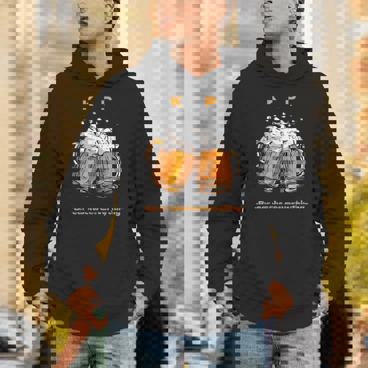 乾杯ビールは全てを解決する ビール 夏 乾杯 Kp ジョッキ 生ビール Hoodie