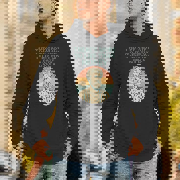 人生にはお金以上のものがあります 哲学者古代 長袖tシャツ パーカー