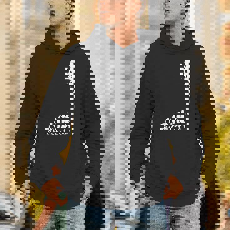 人類の進化 ロッククライミング エイドクライミング フリークライミング アルパインクライミング 登攀 登山 ボルダリング Hoodie