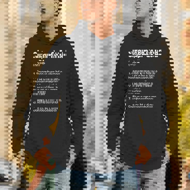 史上最高のシンガプーラ猫お父さん定義面白い猫好き パーカー