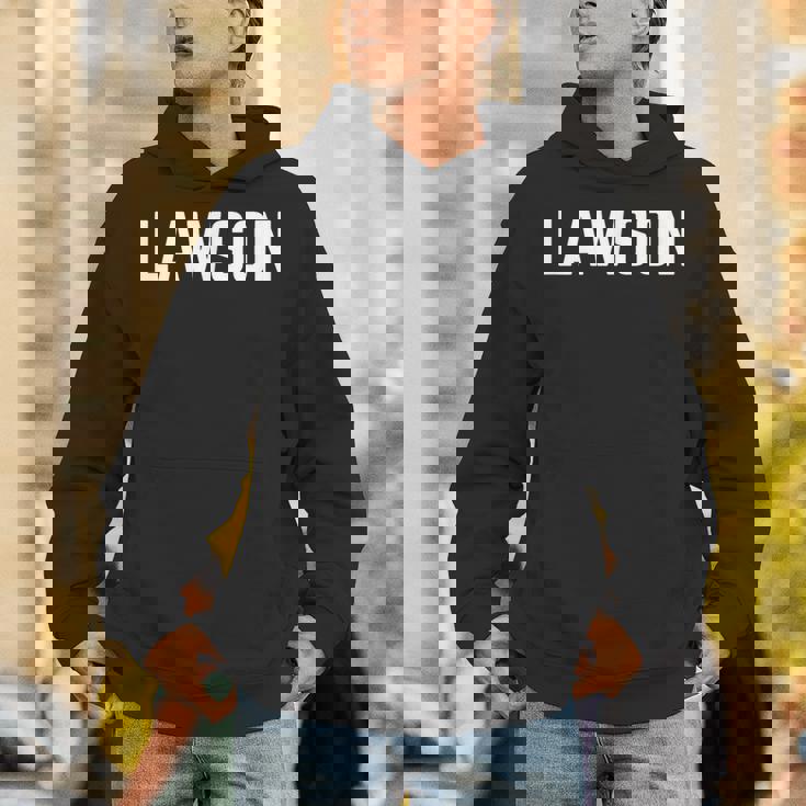 名 ローソン テキスト アパレル クラウン ホワイト テキスト Hoodie