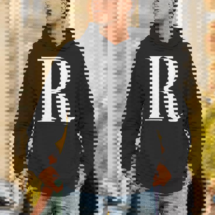 名前入り アルファベット イニシャル文字 R ギフト パーカー