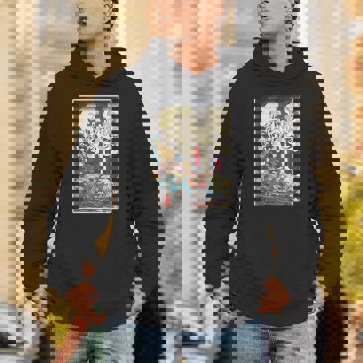 善知鳥安方忠義伝 歌川国芳 国芳スケルトンスペクター日本の浮世絵アートプリント Hoodie