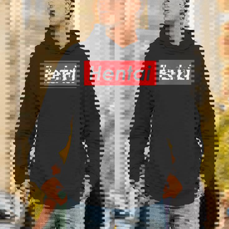 変態レッドボックスロゴ Hoodie