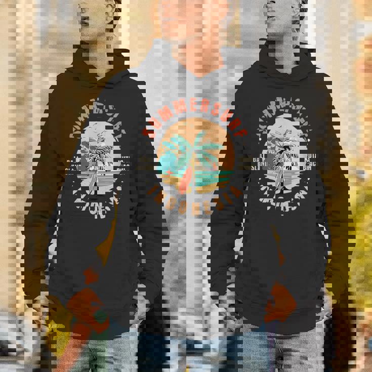 夏のサーフ、バリ島、クタビーチ、インドネシア旅行 パーカー