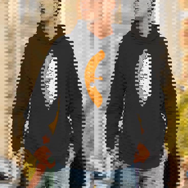 寿司ハギング サーモン キュート 和寿司 パーカー