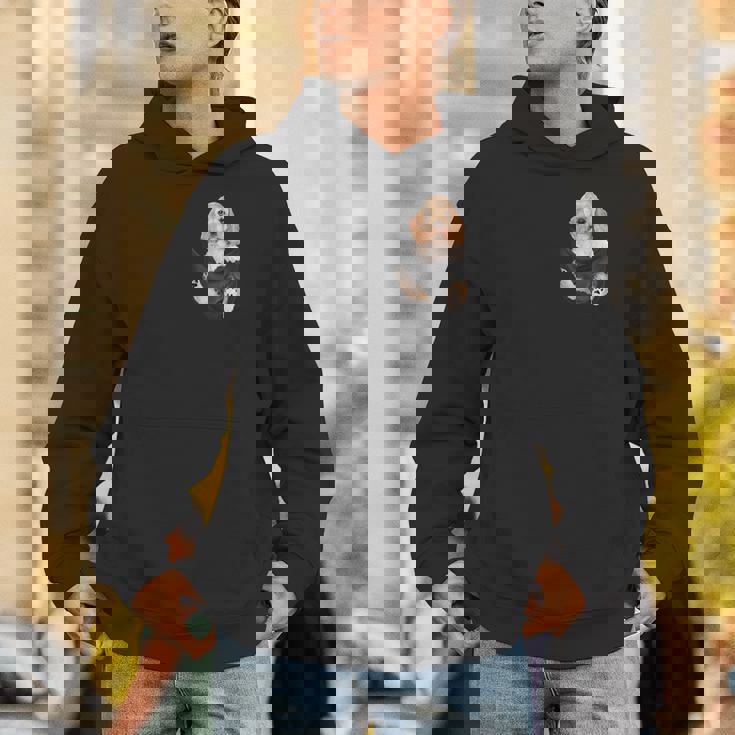 恋人のためのポケットに入った面白いイングリッシュコッカースパニエル Hoodie