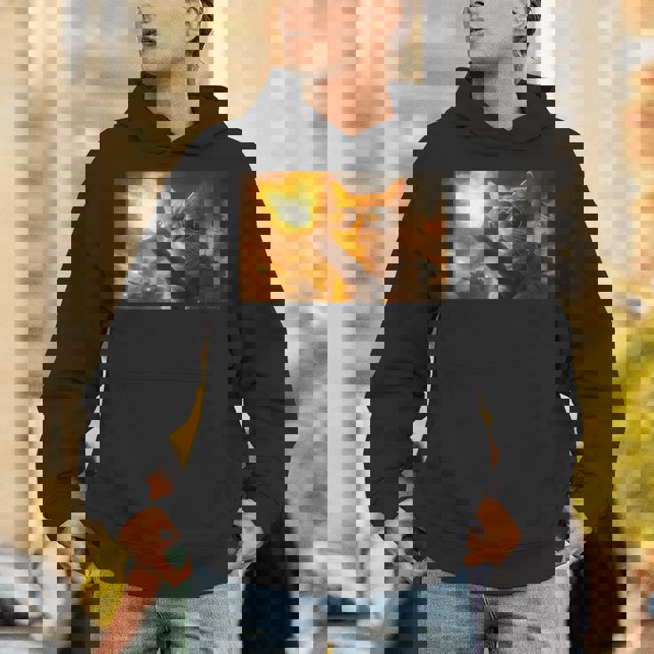 戦車砲身に猫と戦う愛国的な銃の権利 プロガン パーカー