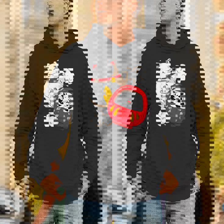 招き猫 招き猫だるま カワイイ パーカー