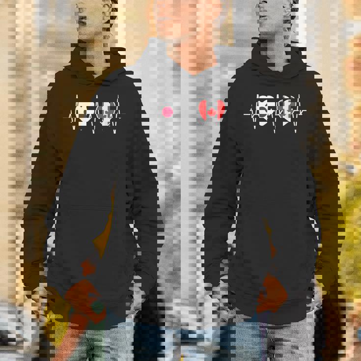 日本とカナダ カナダ国旗 国旗 パーカー