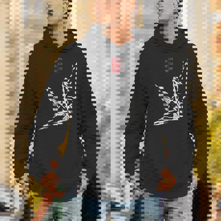 日本のヴィンテージの平和のシンボル折り紙鶴 パーカー