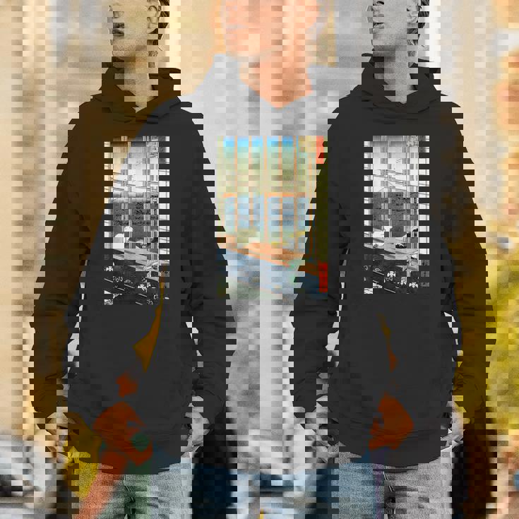 日本のヴィンテージアート 日本美術 浮世絵 日本の 多色刷 木版画 ネコ 猫 富士山 歌川 広重 パーカー