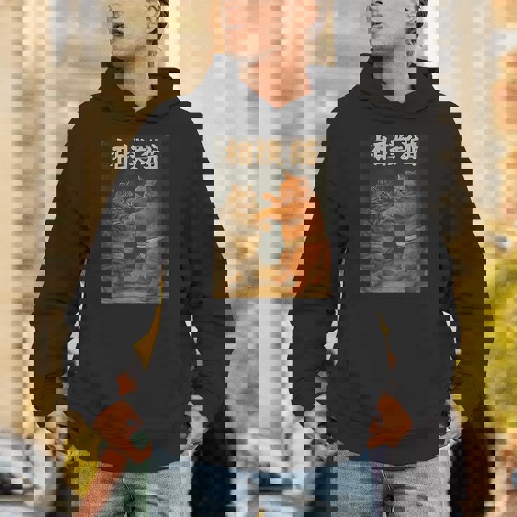 日本の相撲猫 面白い パーカー