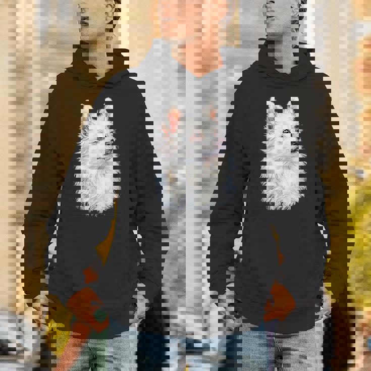 日本スピッツ 犬 グラフィック ペット イラスト 日本スピッツ パーカー