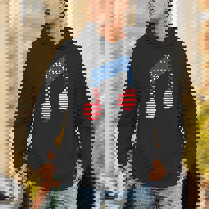 星条旗 アメリカ国旗 音符 Hoodie