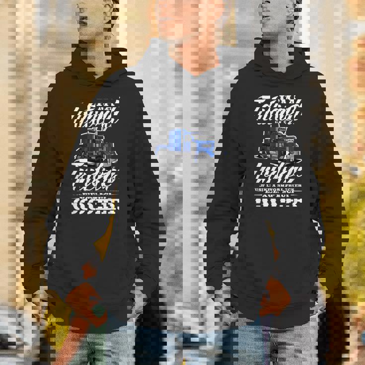 メンズ 普通のトラッカービッグリグトラックドライバーのようなタトゥーの入ったトラッカー パーカー