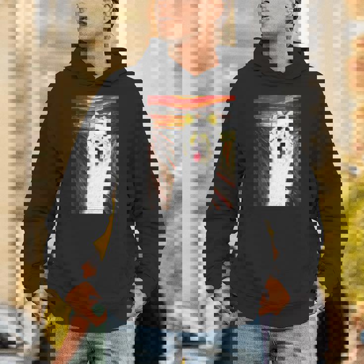 柴犬 面白いtシャツ 犬 ムンクの叫び かわいい メンズ 子供 おもしろ 服 グッズ ネタ わんこ イヌ パーカー