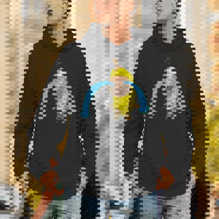 泣いているバナナ猫 パーカー