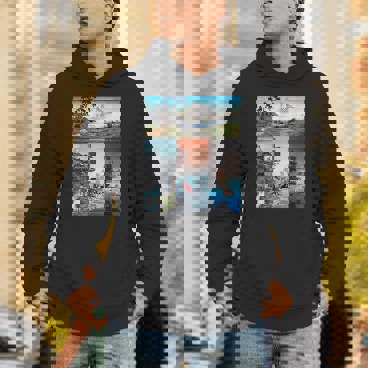 浮世絵 富士山 日本画 版画 名作 アート 絵画 メンズ レディース 面白い 服 美術 おもしろ Hoodie