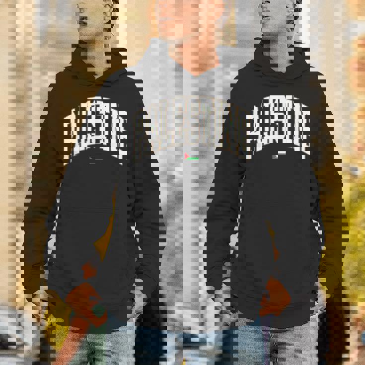 無料のパレスチナ大学代表チームフォント パレスチナの国旗を保存 パーカー