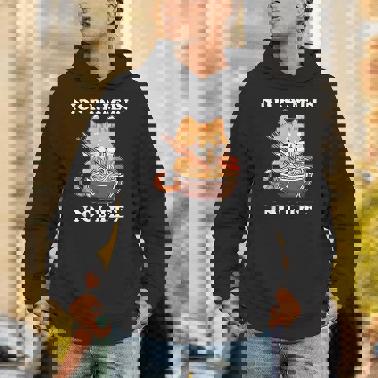 猫ノーラーメンノーライフ ラーメン好き ラーメンオタク ラーメン 面白い ネタ ごはん 飯 麺 パーカー