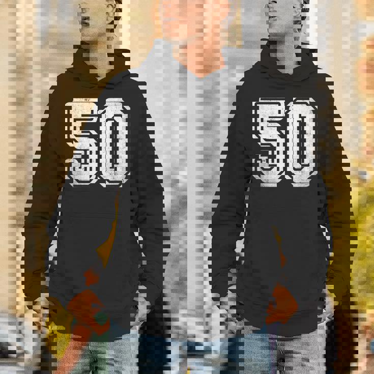 番号 50 ホワイト スポーツ ディストレスト番号 パーカー