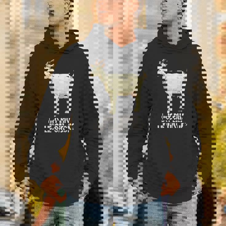 私は本当にヤギが好きです Hoodie