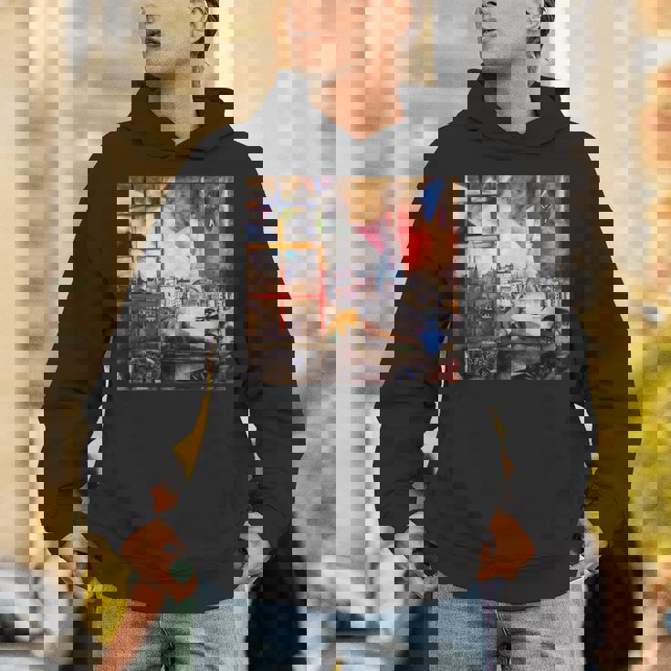 窓を通るパリ マルク・シャガール パーカー