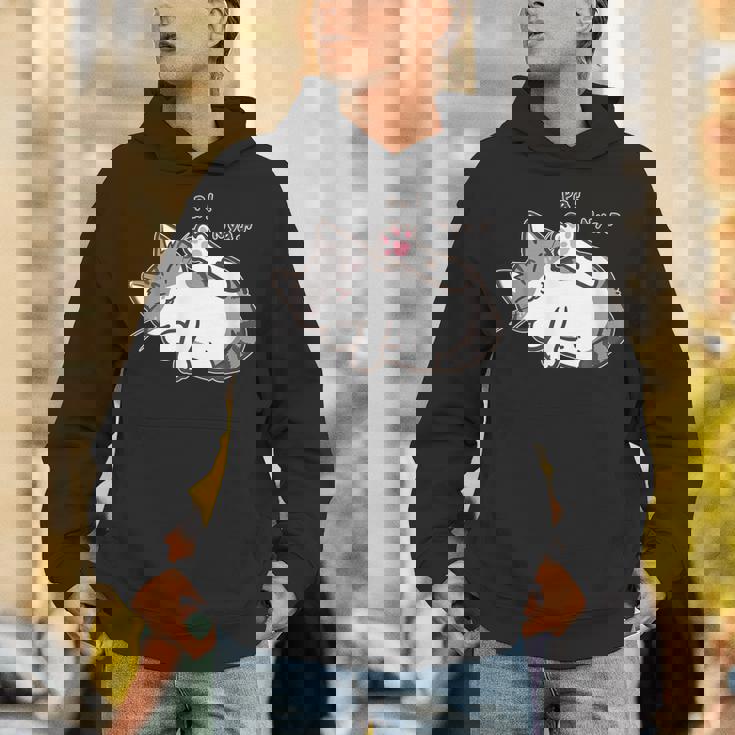 肉球を見せる猫ちゃん キジ白猫 猫好き 動物 かわいい おもしろ ネタ パーカー