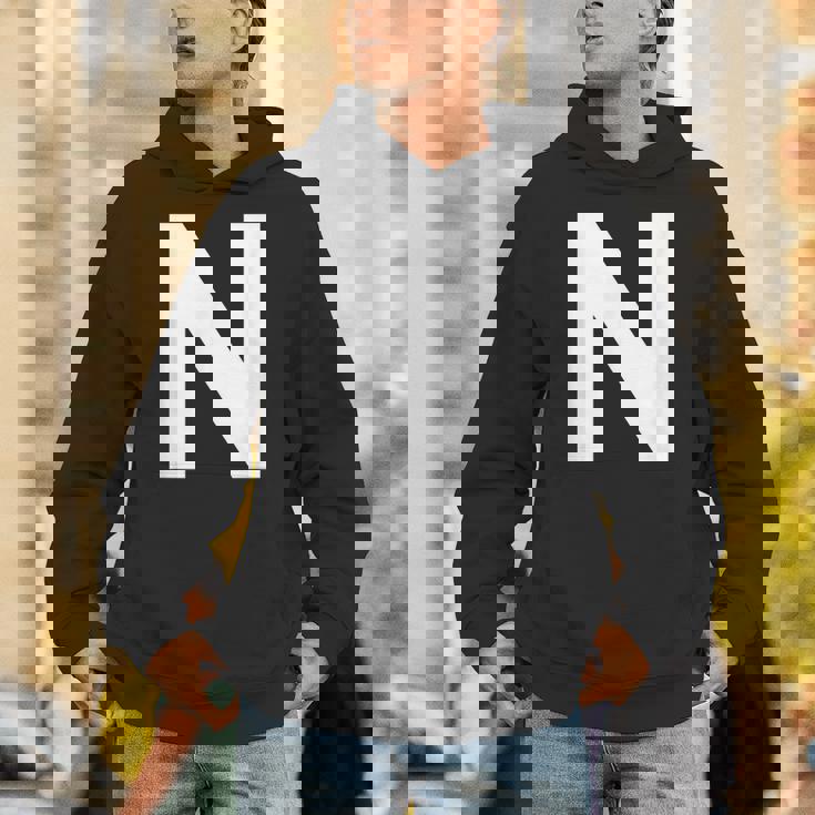 英文字 N 大文字 アルファベット モノグラム イニシャル Abc パーカー