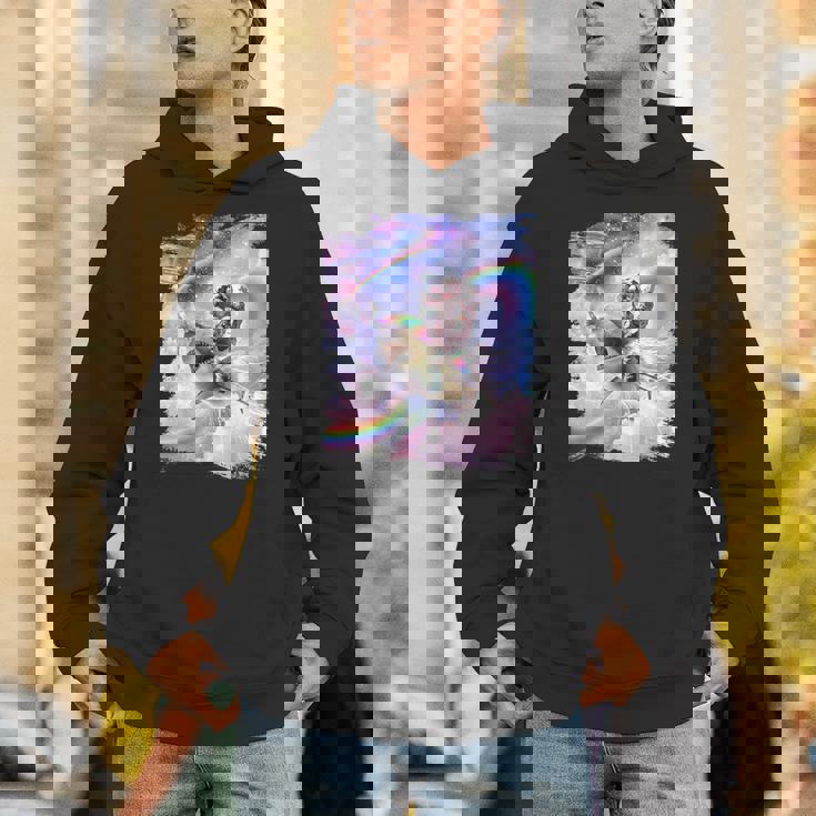 銀河 宇宙飛行士 猫 乗馬 虹 シャーク パーカー