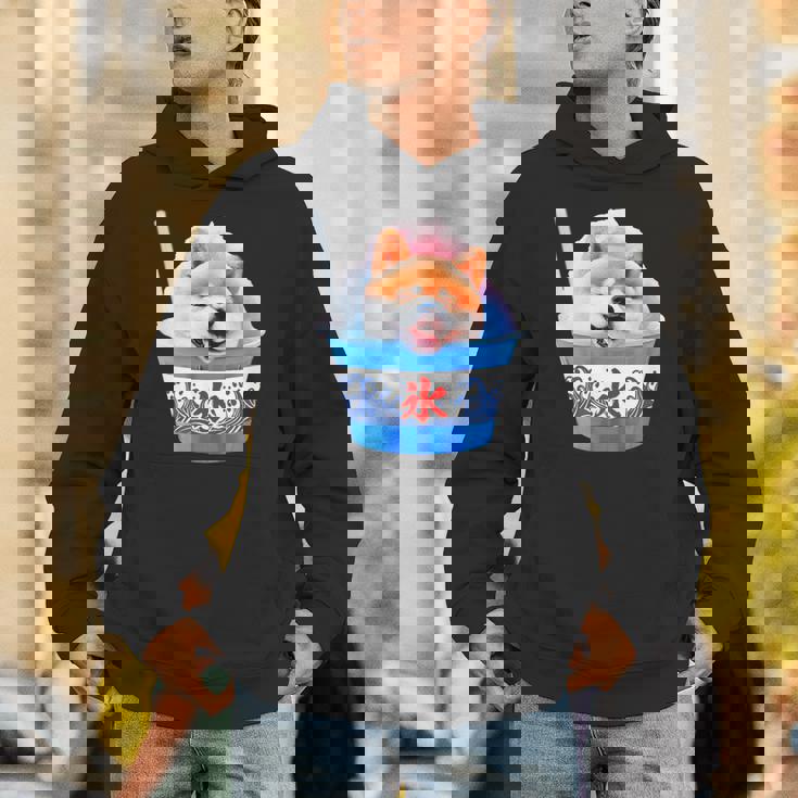 面白いtシャツ 柴犬 かき氷 イヌ わんこ メンズ 犬好き グッズ かわいい おもしろ 面白い 服 ネタ 夏 パーカー