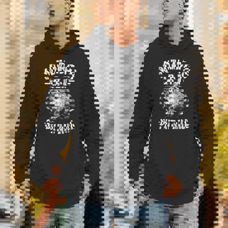 面白いウォンバットギフトクールウォンバットは私の精神動物愛です パーカー