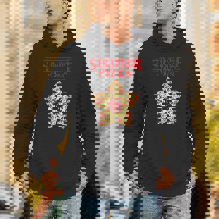 面白いストレンジャー・ピザ・シングス パーカー
