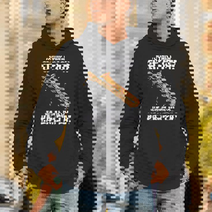 面白いバリトンサックスのデザイン私はサックスを持っています パーカー