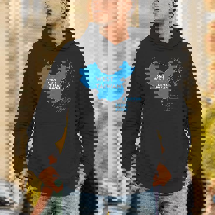 面白い中国地図西台湾 パーカー