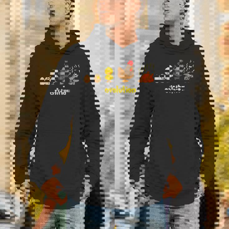 おもしろ 鶏の一生 Ovolution 食物連鎖 パーカー