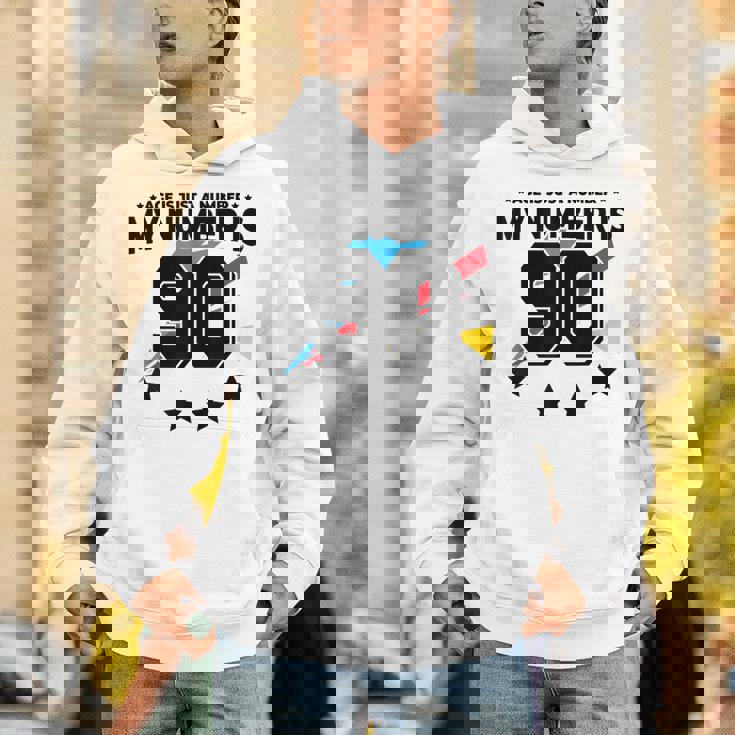 Age Is Just Number スポーツ 90歳 面白い 90歳の誕生日 パーカー