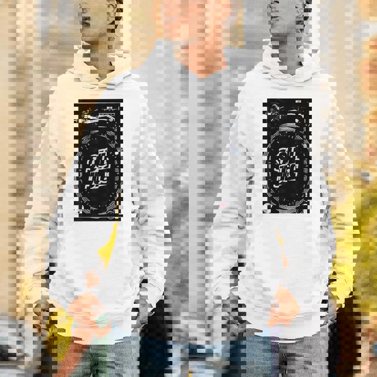 Dj ターンテーブル バトルレコードプレーヤー ディスク ジョッキー ミュージックディスコ Hoodie