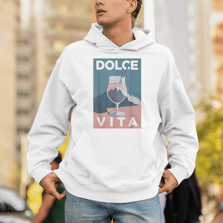 Dolceita Aesthetic Painting Italia Mountains Hikingpritz パーカー