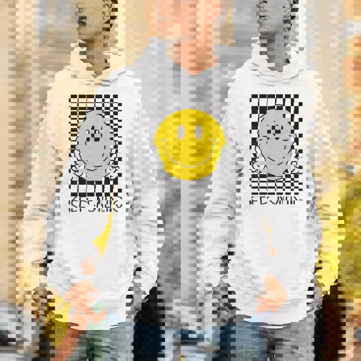 Keepmiling キュート 黄色 幸せ 平和 笑顔 ポジティブ パーカー