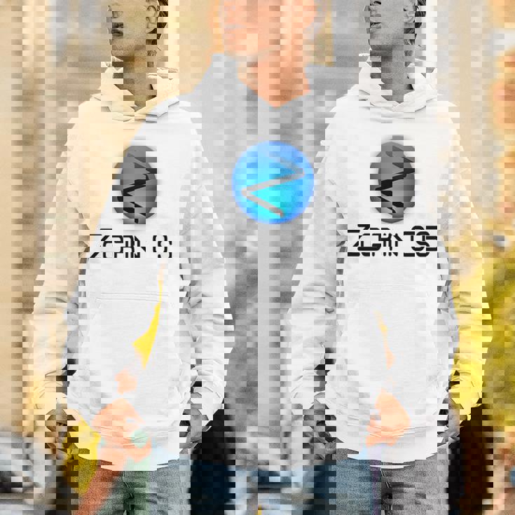 Linux Zorin Os タグラインとロゴ入り オープンソースos Hoodie