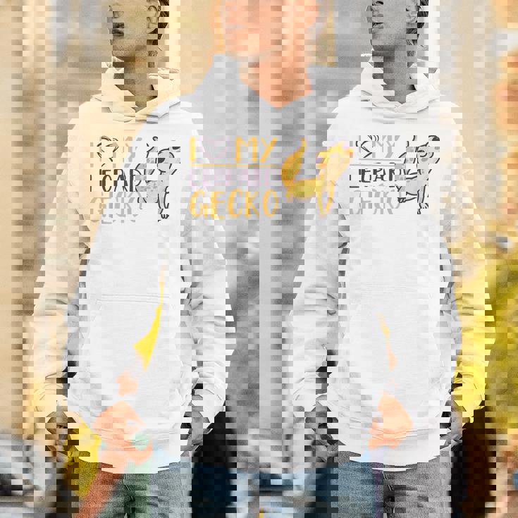 I Love My Leopard Gecko トカゲ ヒョウ ヤモリ 爬虫類 パーカー