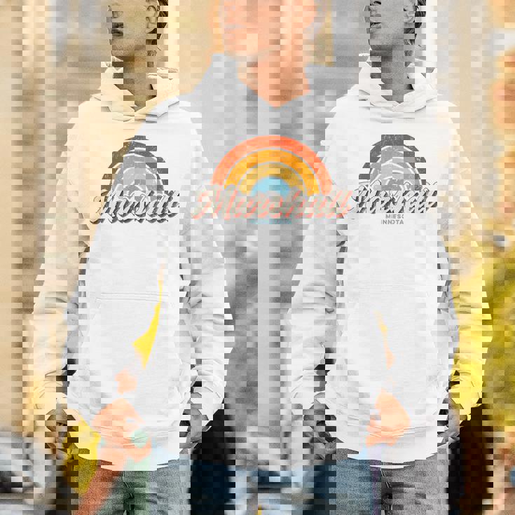 Marshall Minnesota Mnヴィンテージレインボーレトロ70年代 パーカー