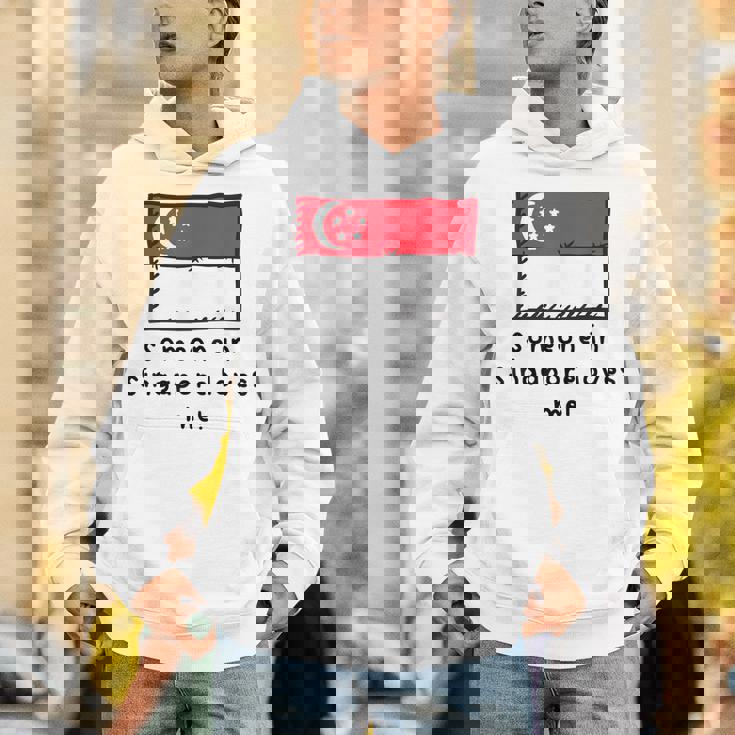 Someone Iningapore Loves Me シンガポール国旗 パーカー