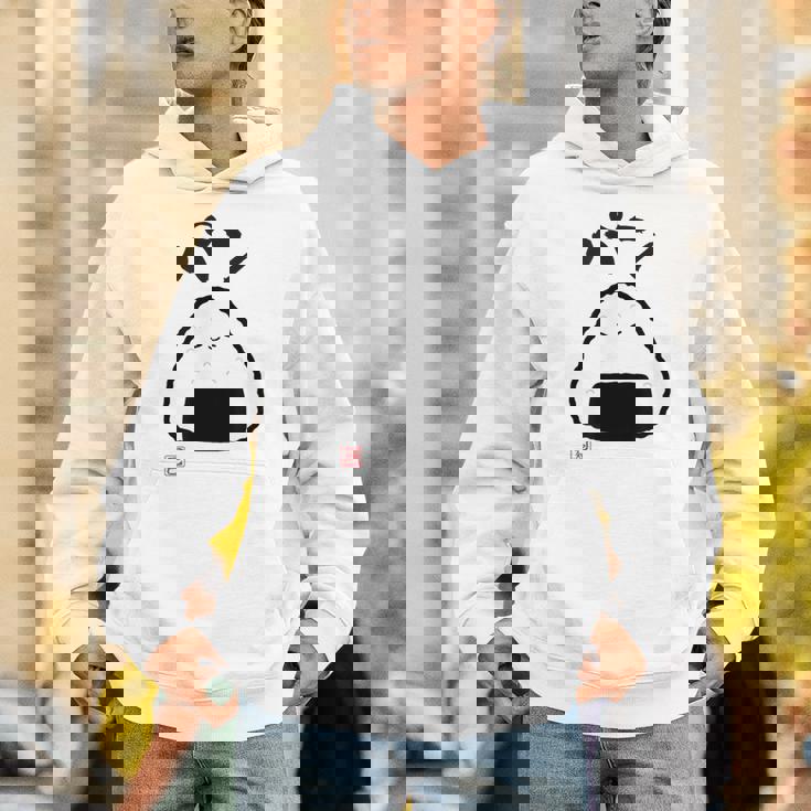 「パン-おにぎり」おもしろ 筆文字 服 面白い文字入り Hoodie