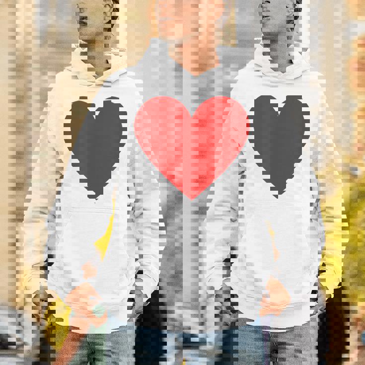 かわいい赤ミニマリスト ハート Hoodie