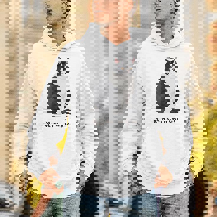 ねこのいいなり 猫 ネコ ぽっちゃり ハチワレ猫 黒白猫 白黒猫 イラスト 猫好き おしゃれ かわいい Hoodie