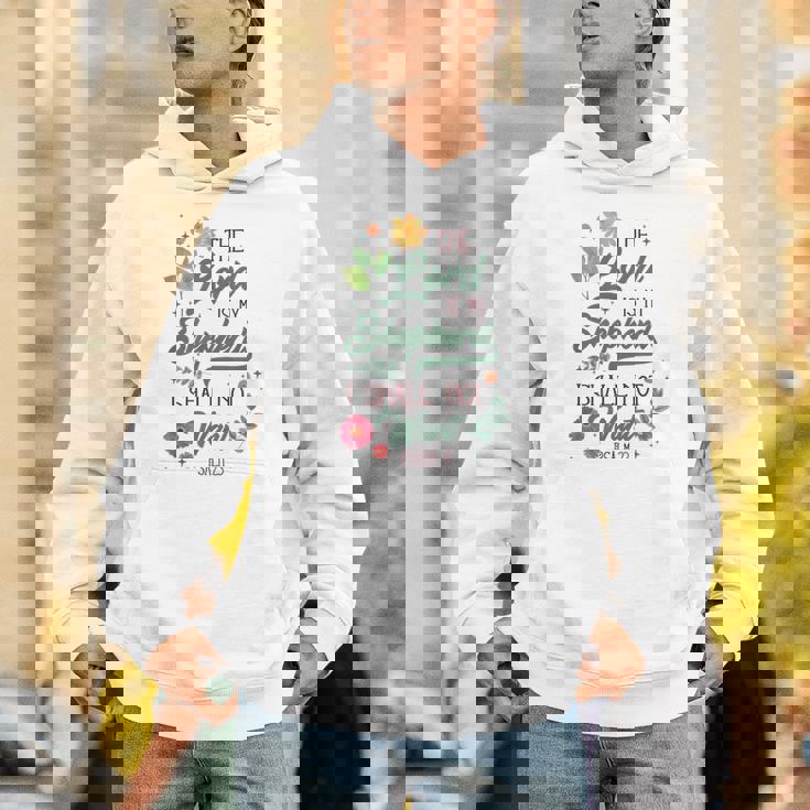 キリスト教聖書の詩 主は私の羊飼い 詩篇 23 花 Hoodie